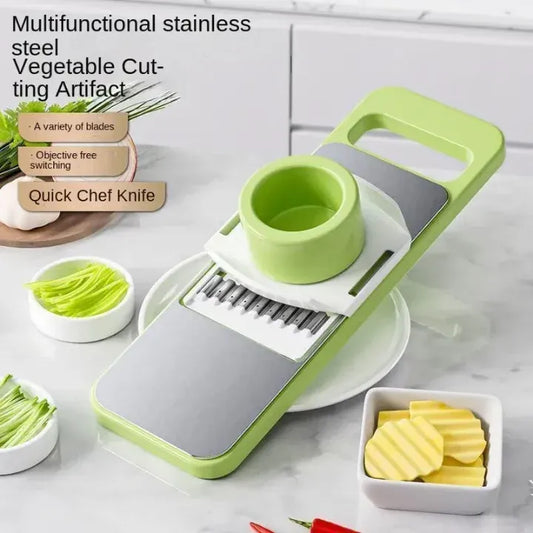 5in1 Vegetable Cutter | Multifunctional Stainless Steel Vegetable Cutter & Slicer