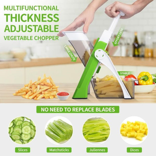 Safe And Multifunctional Mandoline Slicer