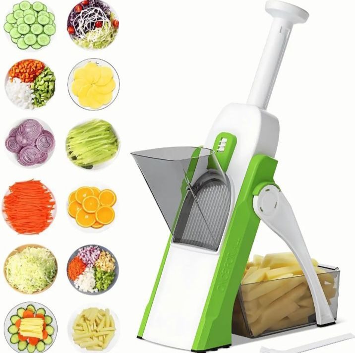 Safe And Multifunctional Mandoline Slicer